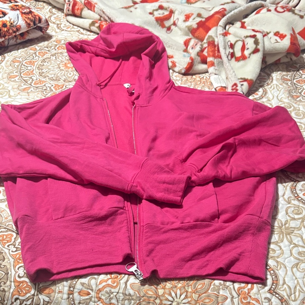 Women's Pink Hoodie Jacket- Athleta